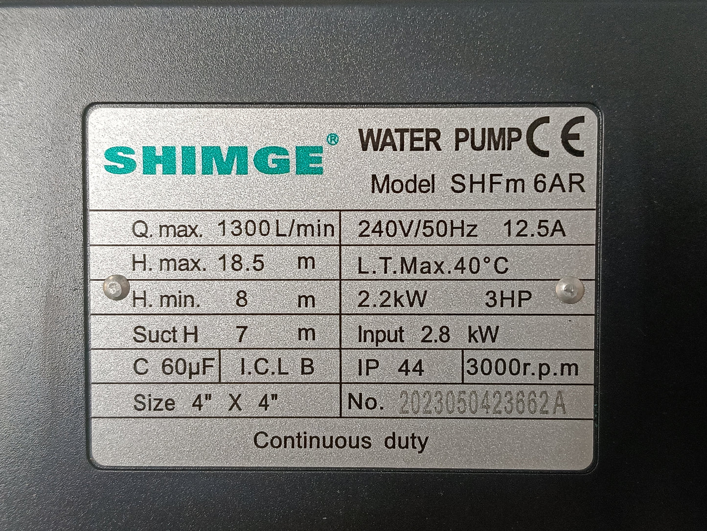 Shimge Pump - SHF(m)