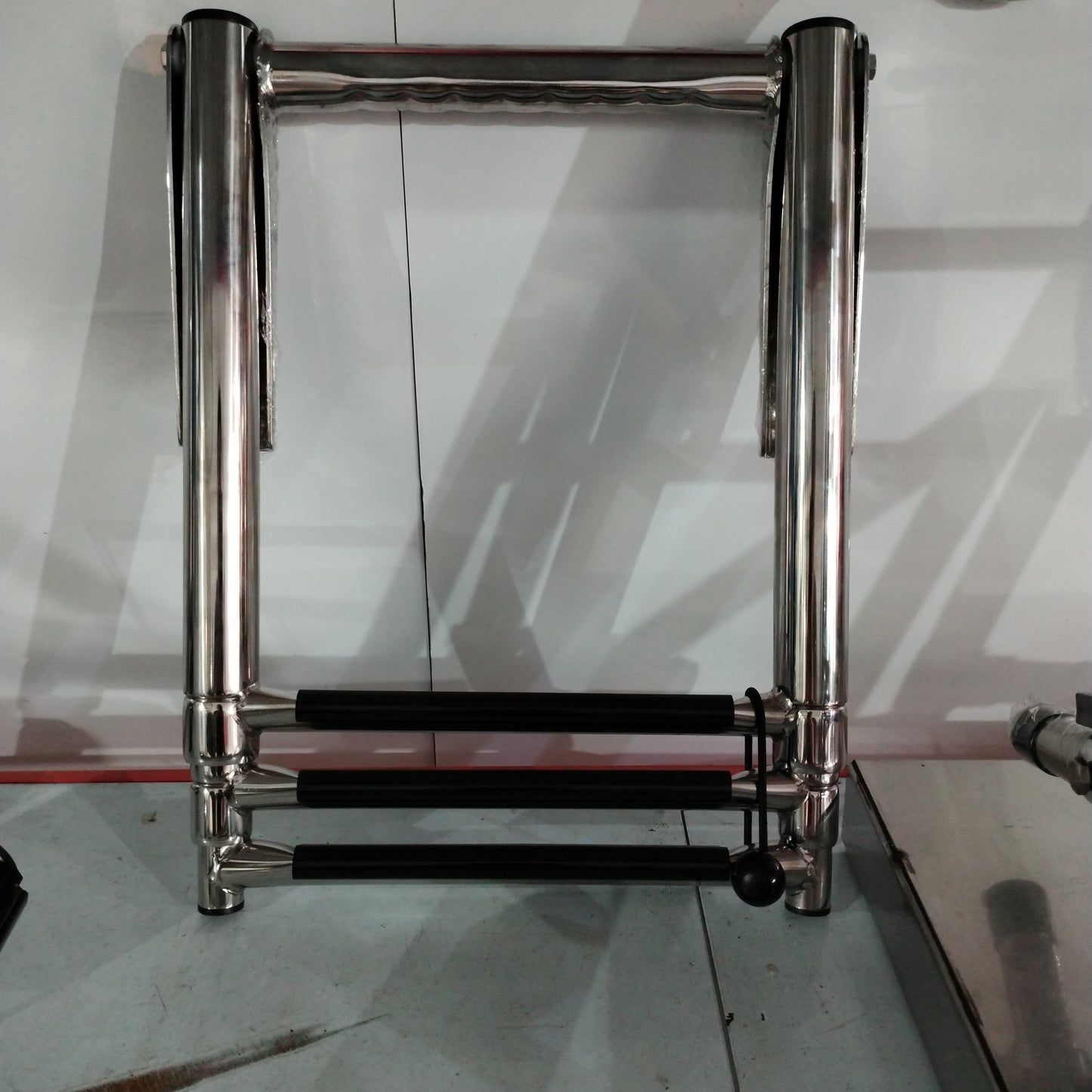 Telescopic ladder 3 steps with Grip