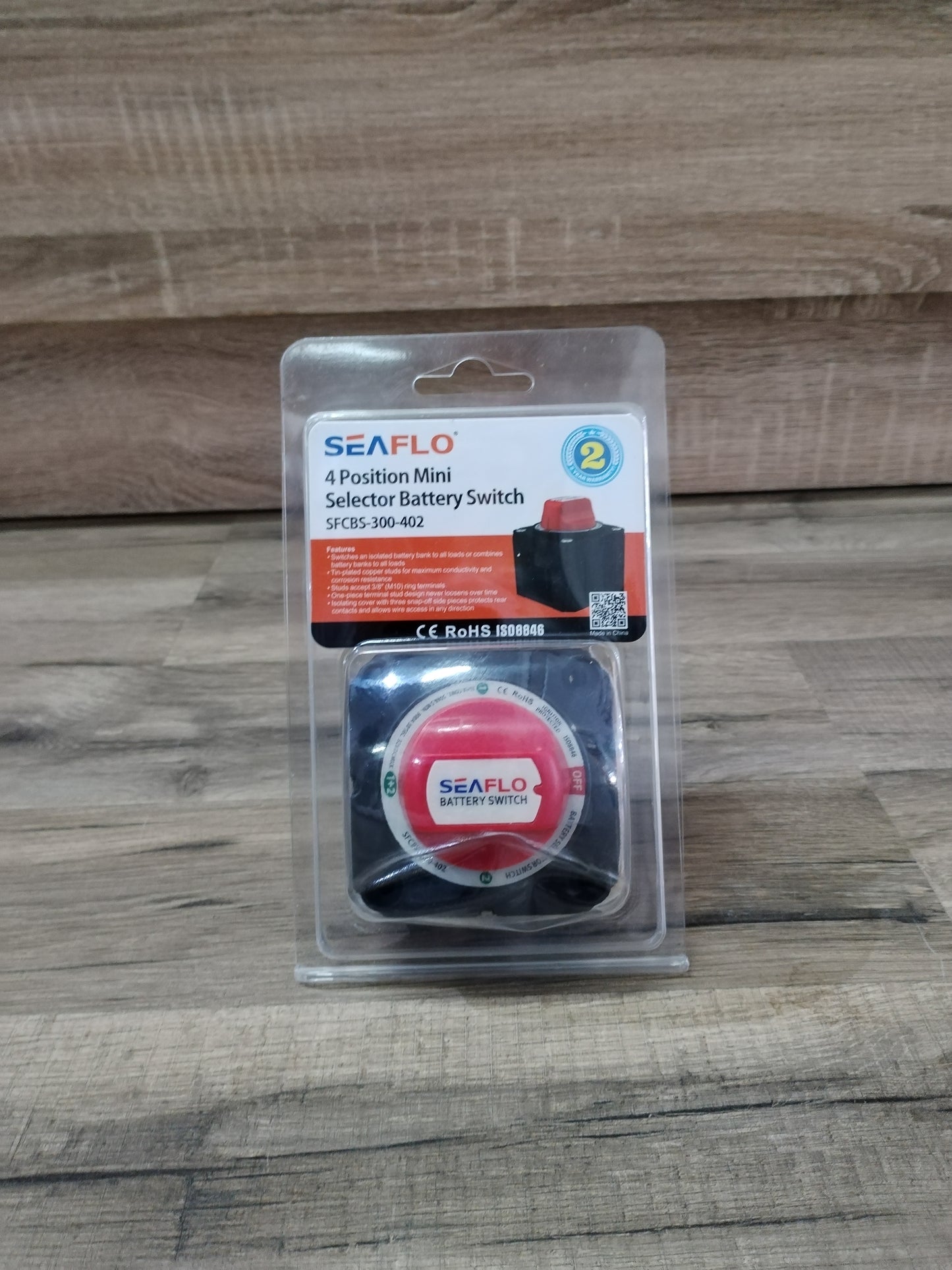 Seaflo 4 position Mini Selector Battery Switch