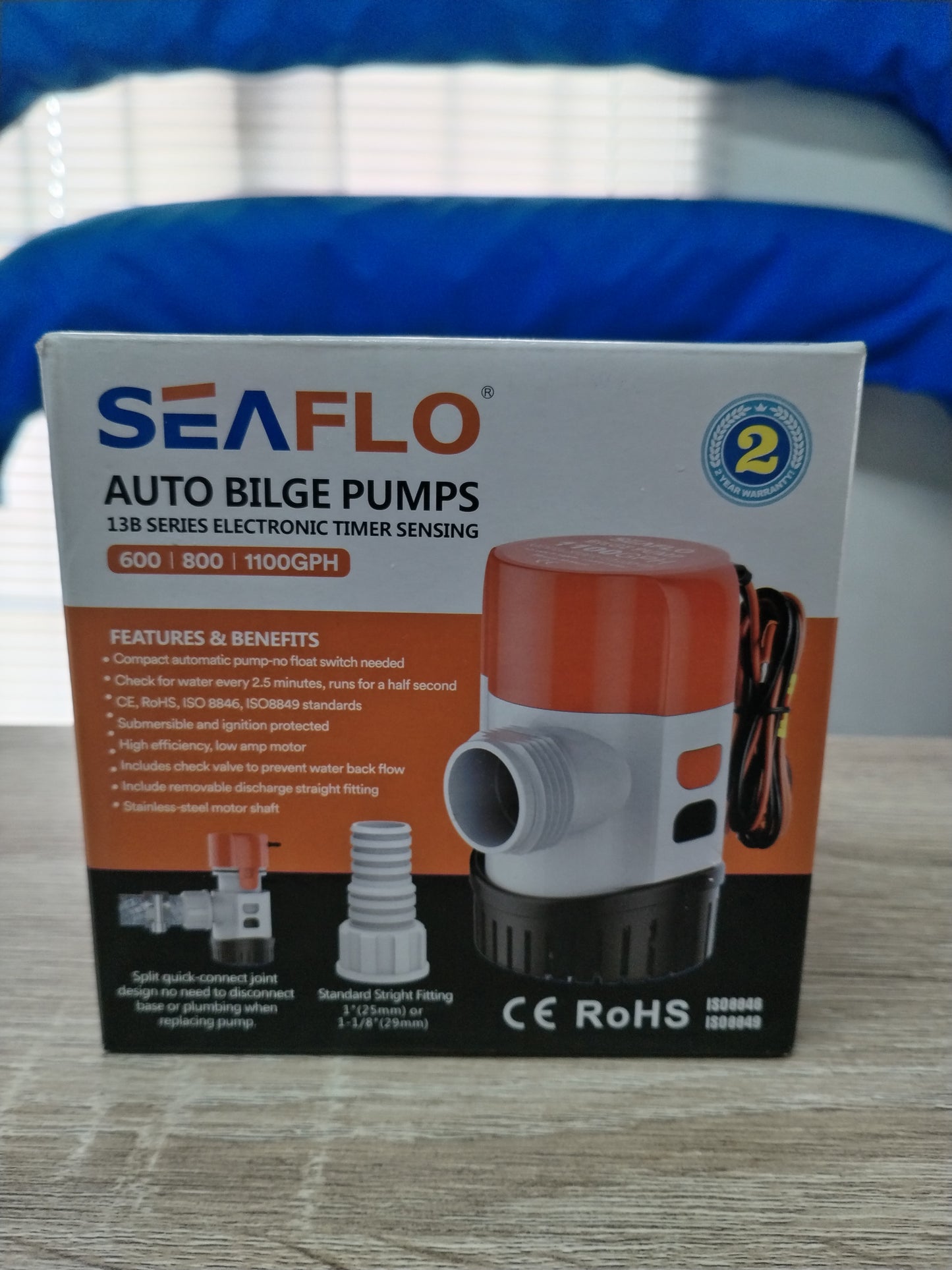 Seaflo Auto Bilge Pump (1100GPH)