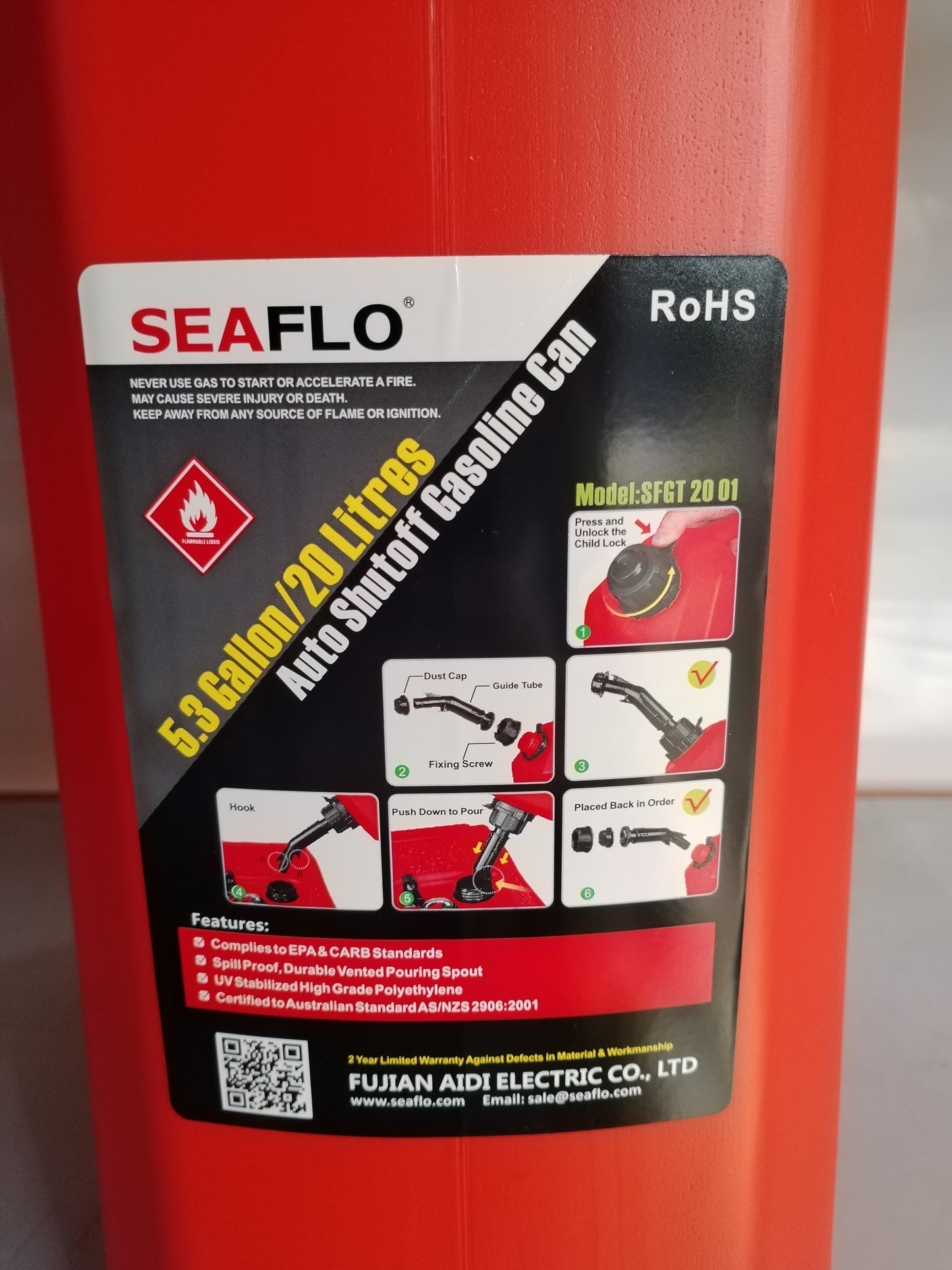 Seaflo Gas Can