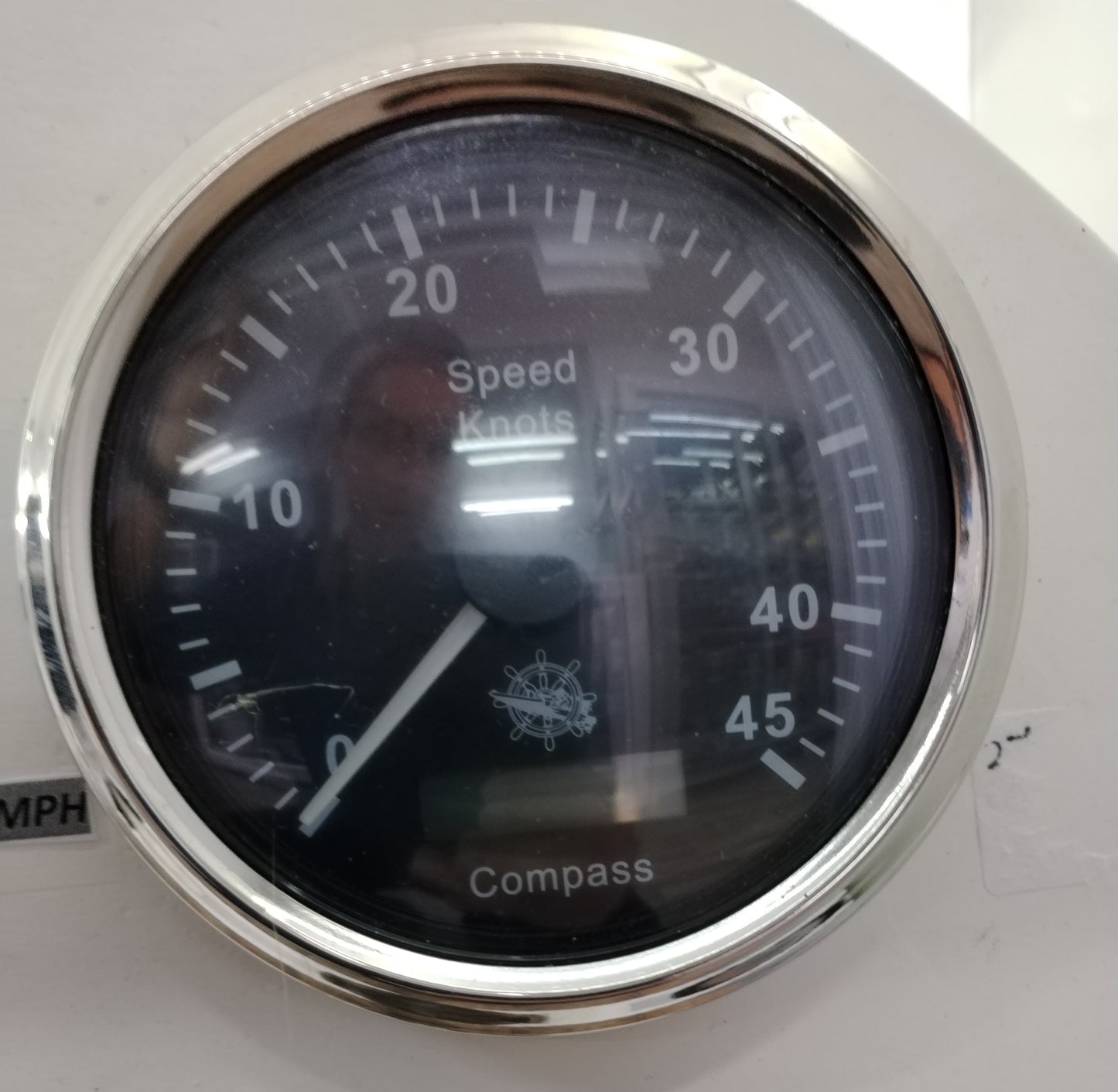 Compteur de vitesse avec boussole GPS noir/brillant