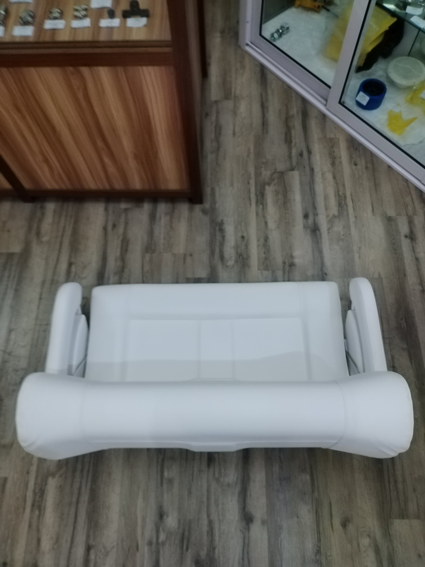 Double Flip Back Seat White