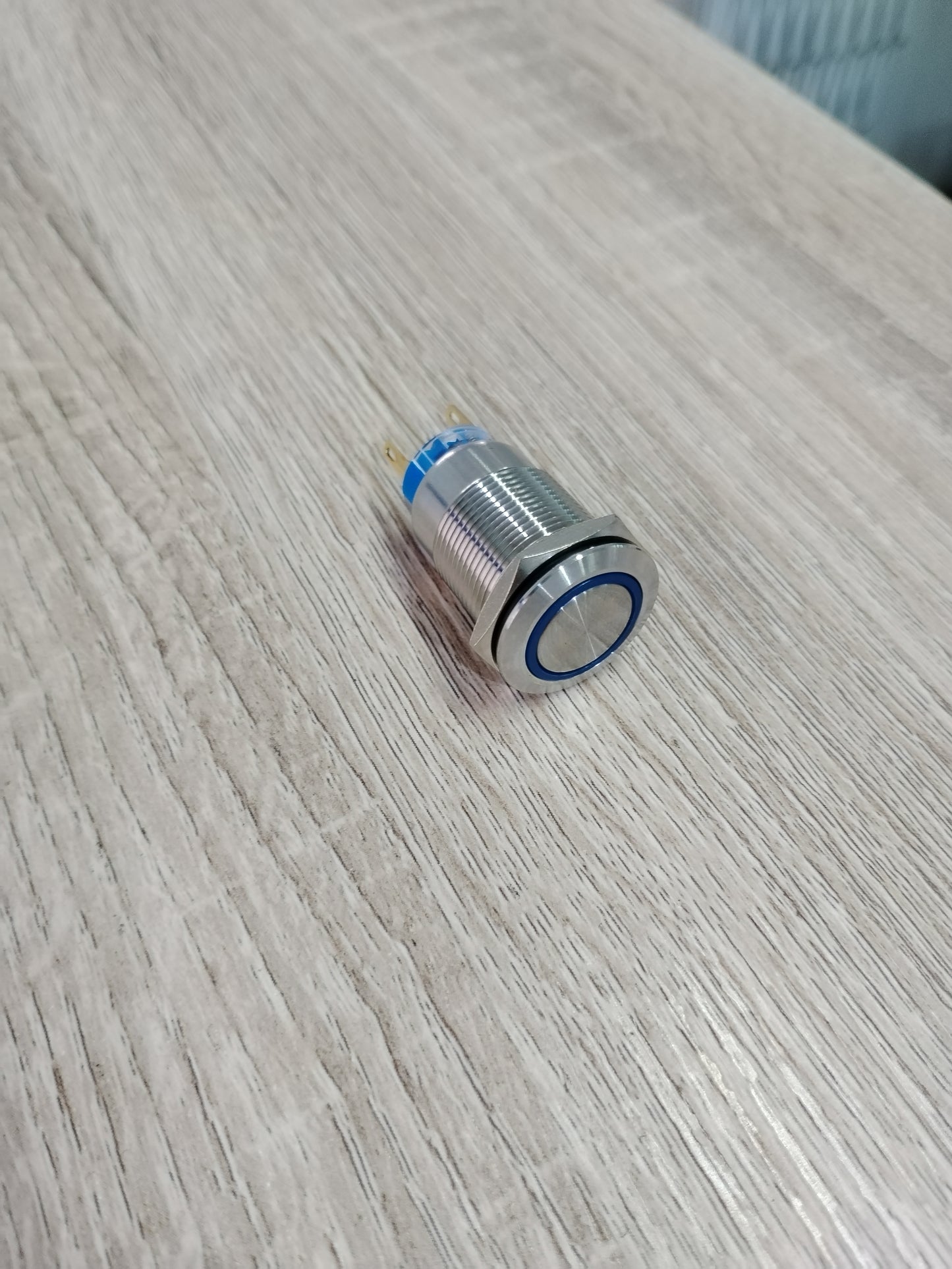 Blue Marine Grade Push Button Switch 12V