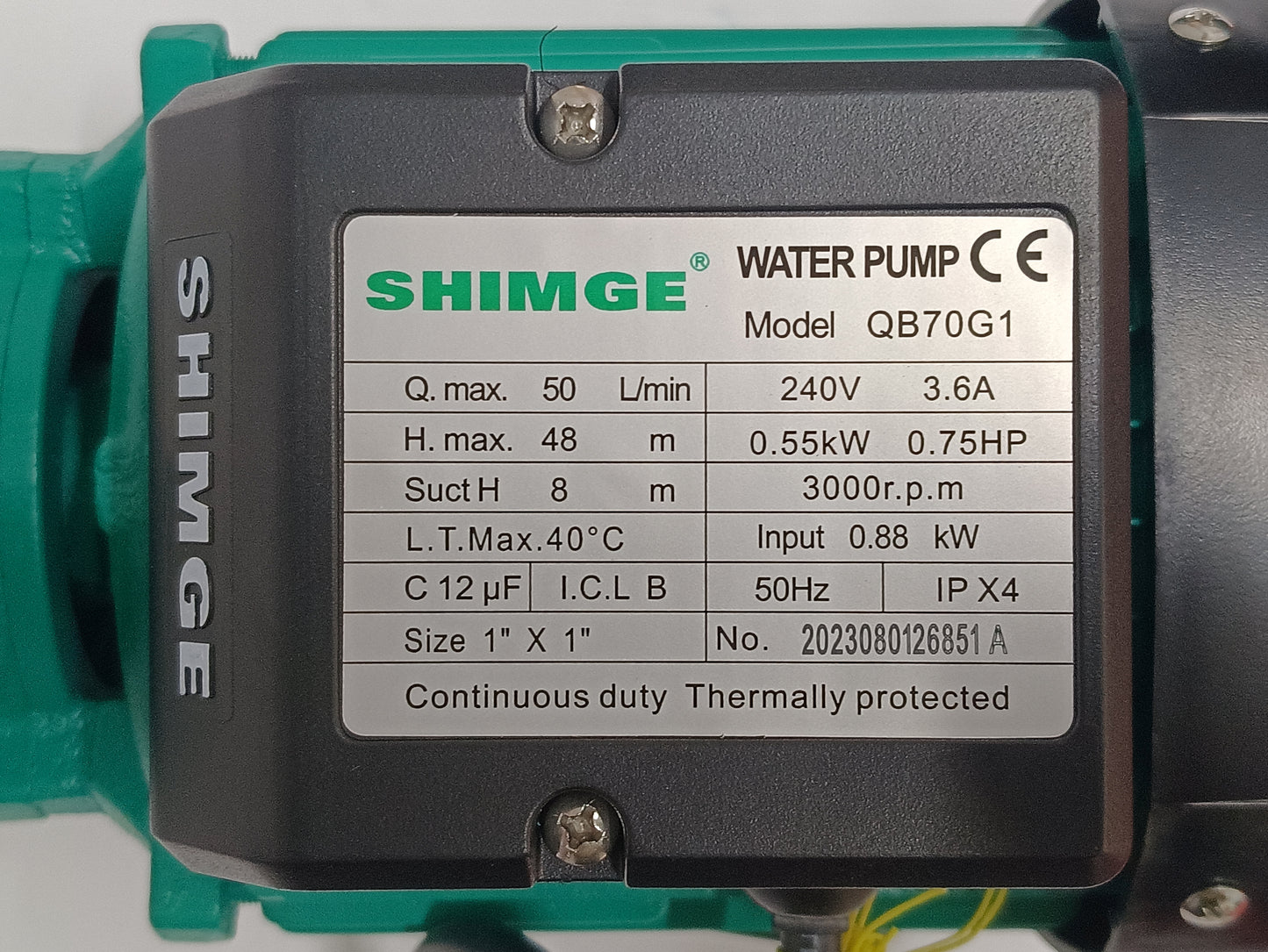 Shimge Pump - Domestic pump - QB70