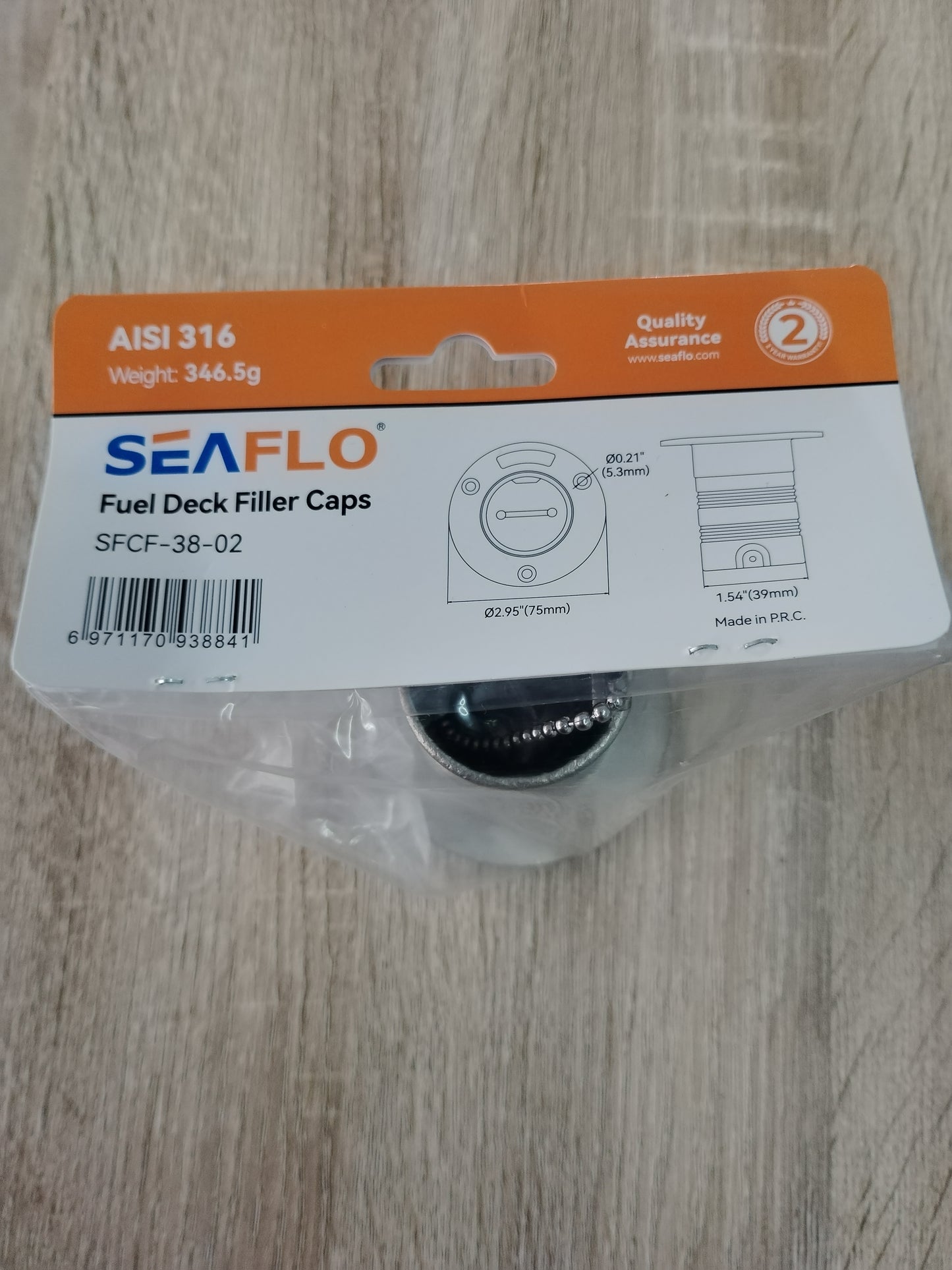 Seaflo Fuel Deck Filler Caps with Key
