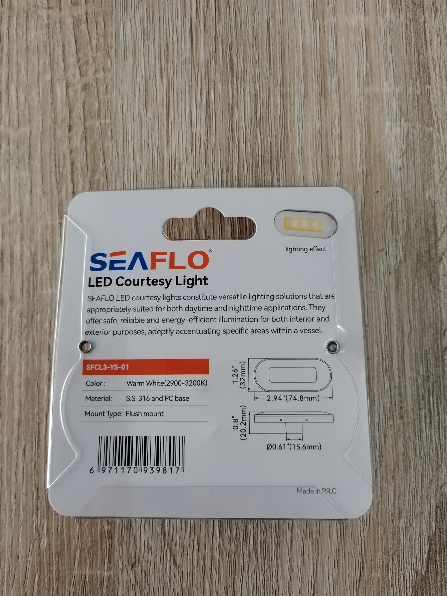 Seaflo Led Courtesy Light Warm White