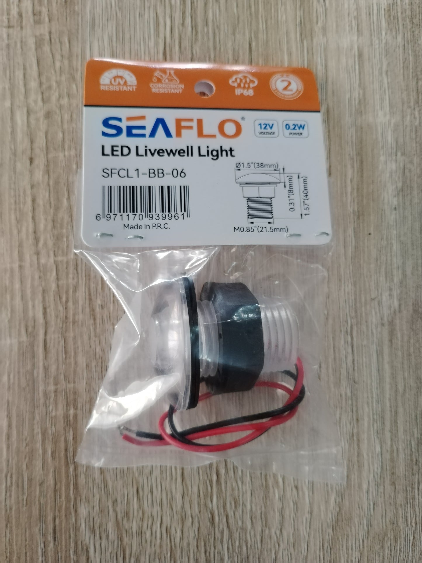 Seaflo Led Livewell Light Blue