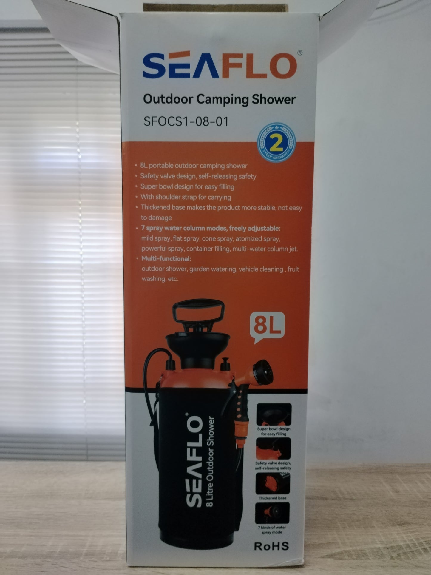 Seaflo 8LT Outdoor Camping Shower