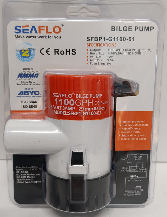 Seaflo Bilge pump (1100GPH)