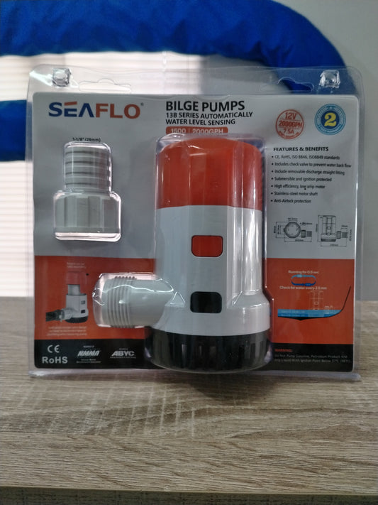 Seaflo Auto Bilge Pump 13B Series (2000GPH)