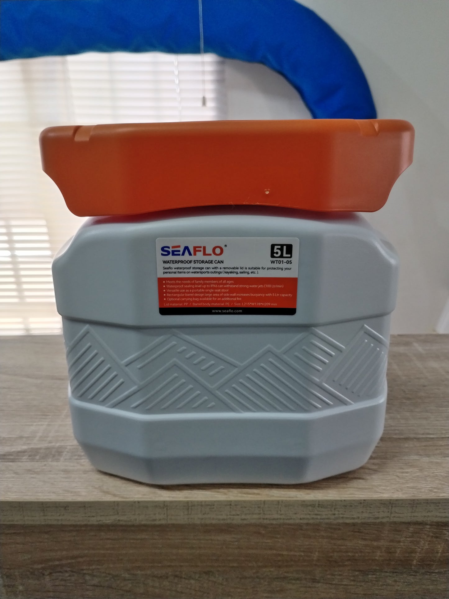 Seaflo Waterproof Storage Can 5 Litre