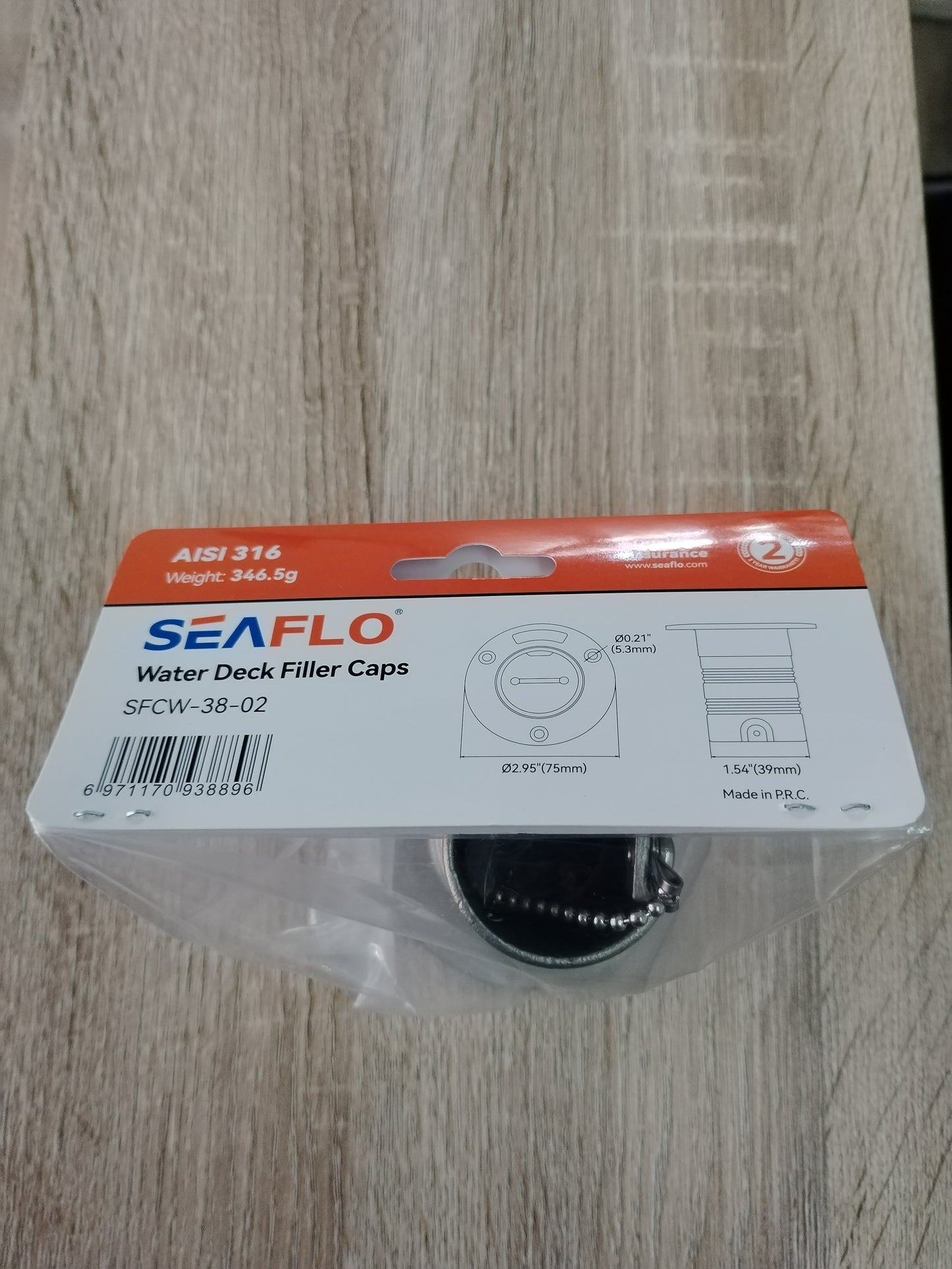 Seaflo Water Deck Filler Caps with Key