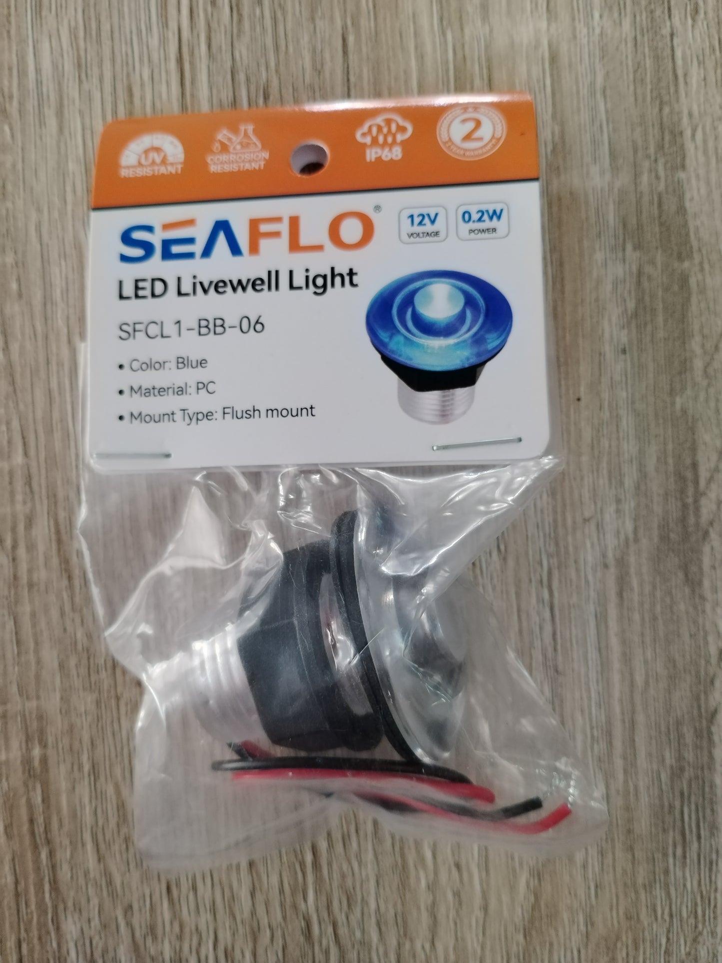 Seaflo Led Livewell Light Blue