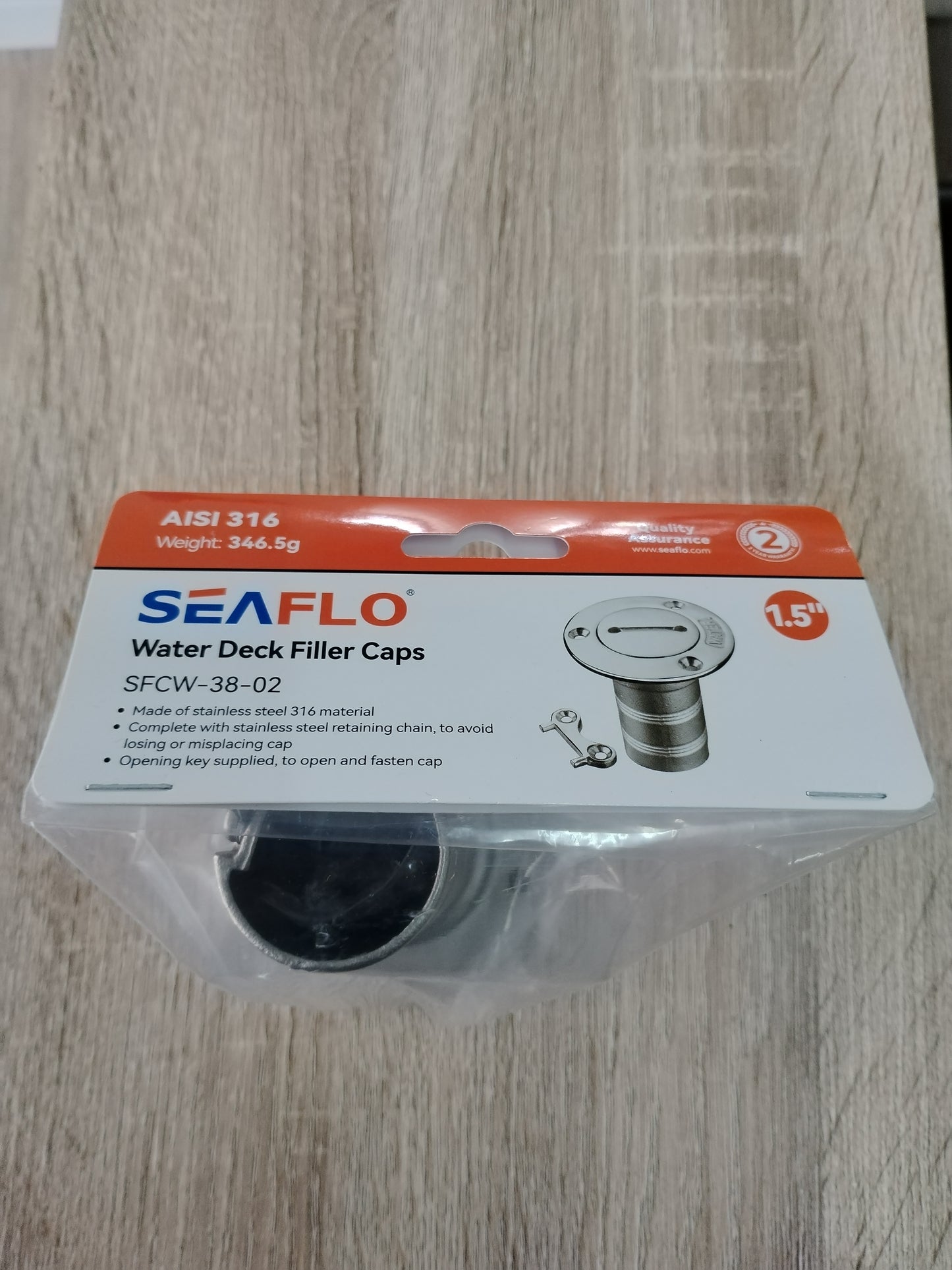 Seaflo Water Deck Filler Caps with Key
