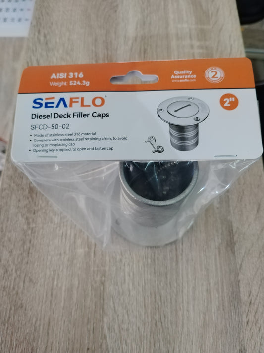 Seaflo Diesel Deck Filler Caps with Key