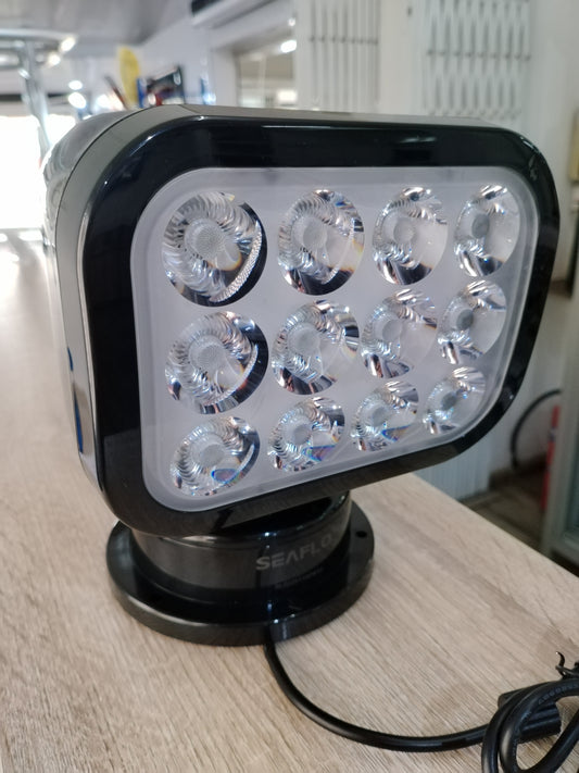 Seaflo Remote Control Led Searchlight wired remote Black