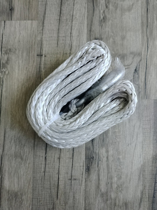 Winch Fiber Rope Gray