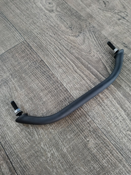 Heavy duty oval handrail with stud PVD black 12"